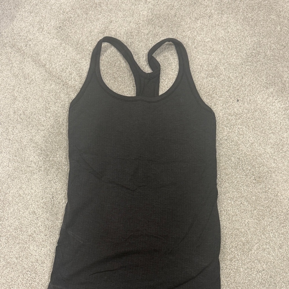 lululemon athletica Black Racerback Tank Top